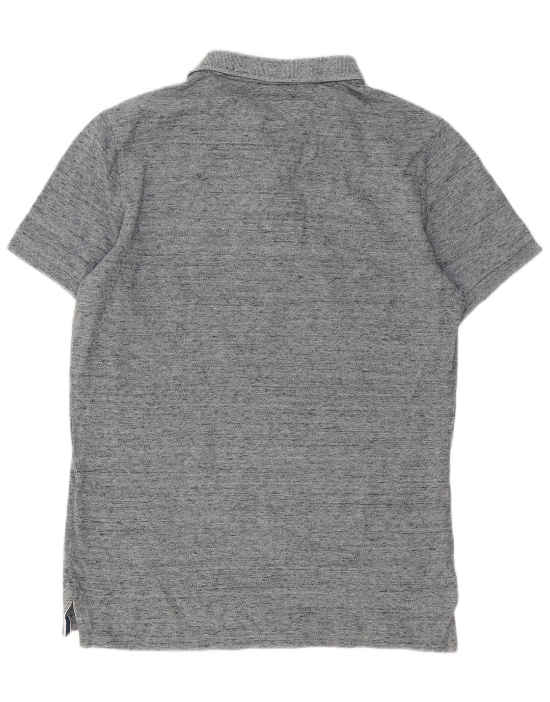 Superdry Polo gráfico de algodón moteado en gris medio para hombre