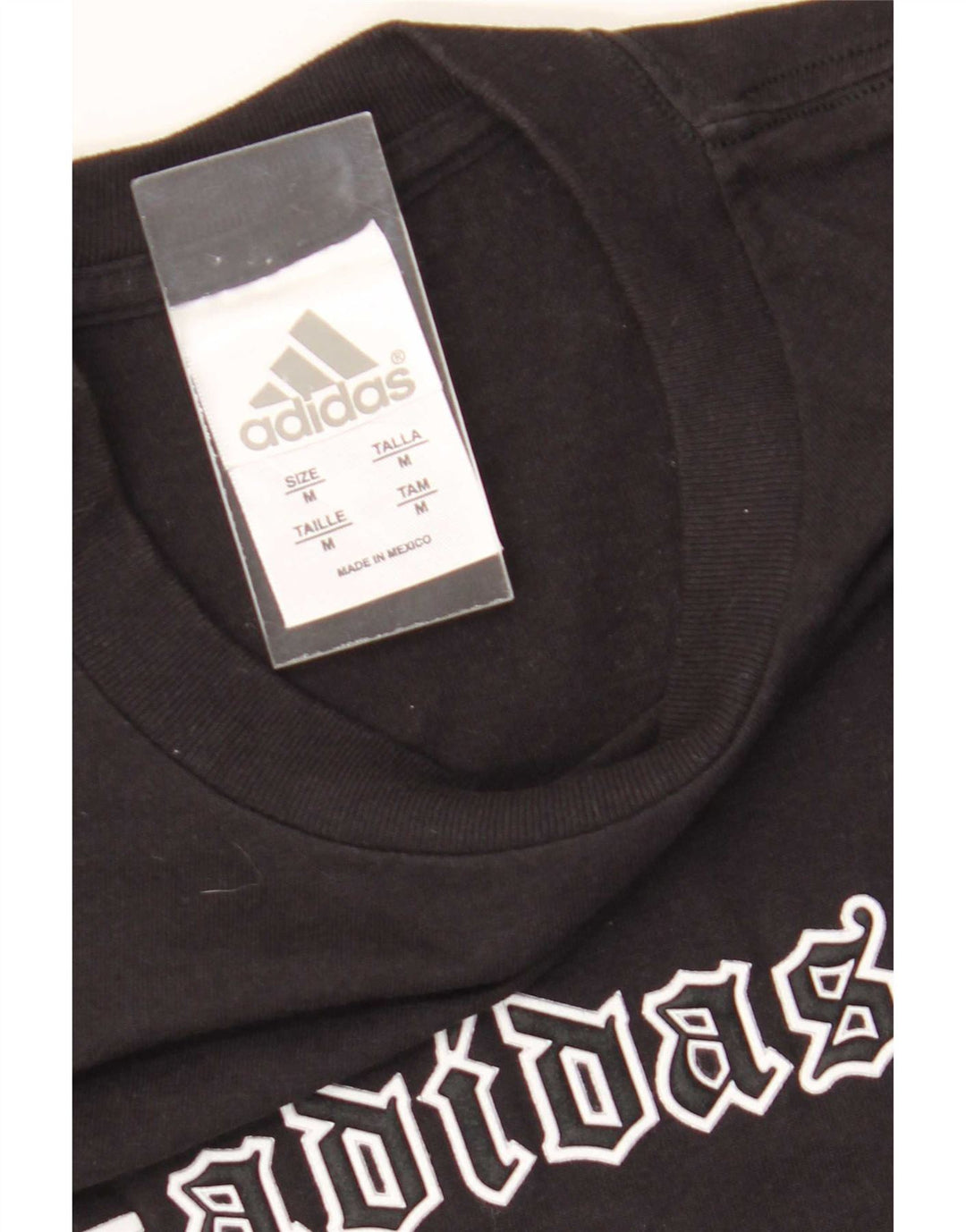Adidas - Camiseta gráfica para hombre, talla mediana, color negro