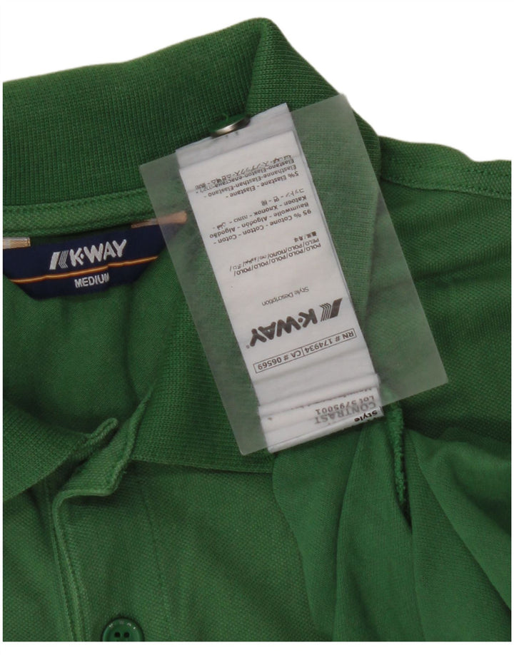 K-WAY Polo Hombre Algodón Verde Medio