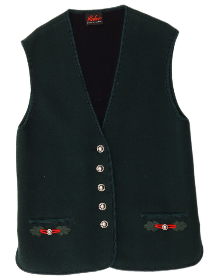 Arber Strickmoden Chaleco para Mujer UK 40 XL Lana Verde