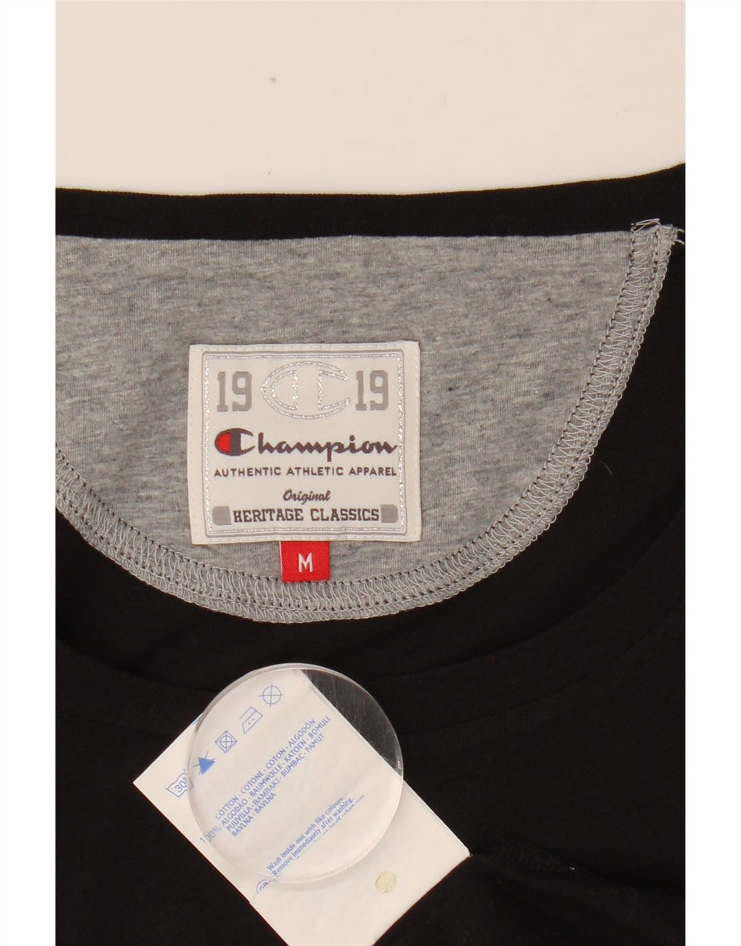 CHAMPION Camiseta con gráfico Heritage Classics para mujer UK 40 M Negro