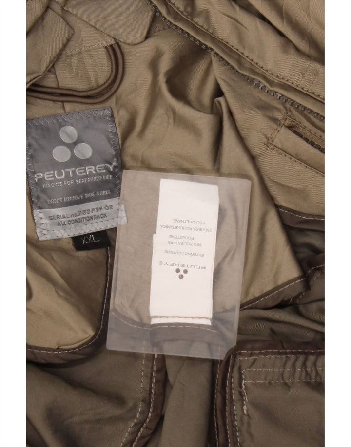 PEUTEREY Chaqueta Bomber para Mujer UK 20 2XL Verde Poliéster