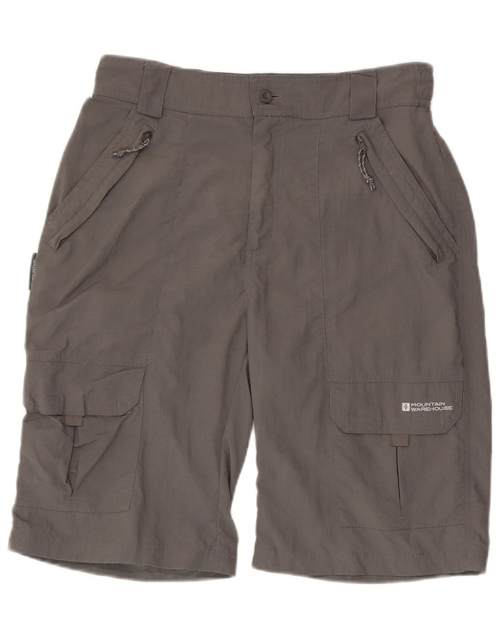 Pantalones cortos cargo para hombre Mountain Warehouse W30 nailon gris medio