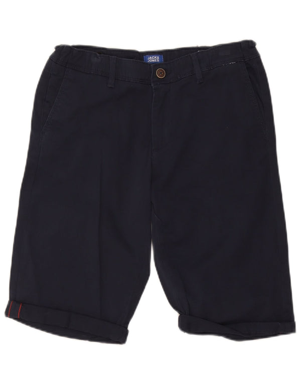 Jack & Jones Pantalones cortos chinos para niños 15-16 años W32 Azul marino Algodón