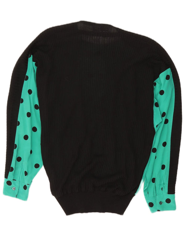 Loretta Di Lorenzo Blusa para Mujer Top UK 46 Grande Lunares Verdes