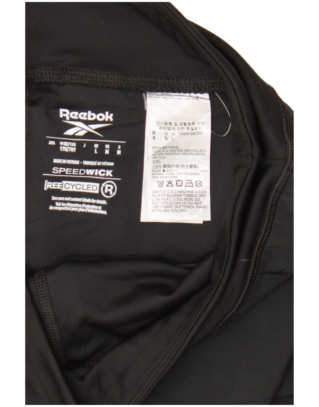 Reebok Falda pantalón para mujer UK 44 Mediano Negro Poliéster