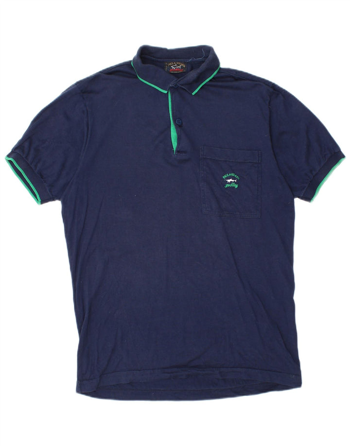PAUL & SHARK Polo Hombre Pequeño Algodón Azul Marino