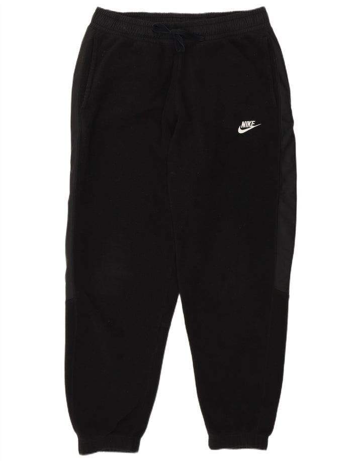 Nike - Pantalones de chándal de forro polar para mujer, talla 40, talla M, poliéster negro