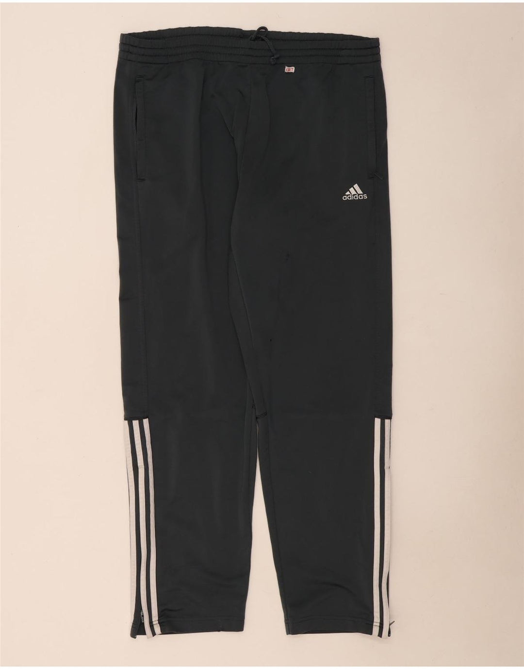 Adidas Pantalones de chándal para hombre UK 42/44 Large Gris Poliéster