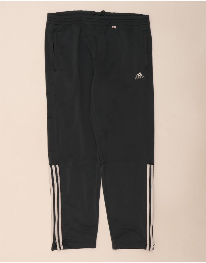Adidas Pantalones de chándal para hombre UK 42/44 Large Gris Poliéster
