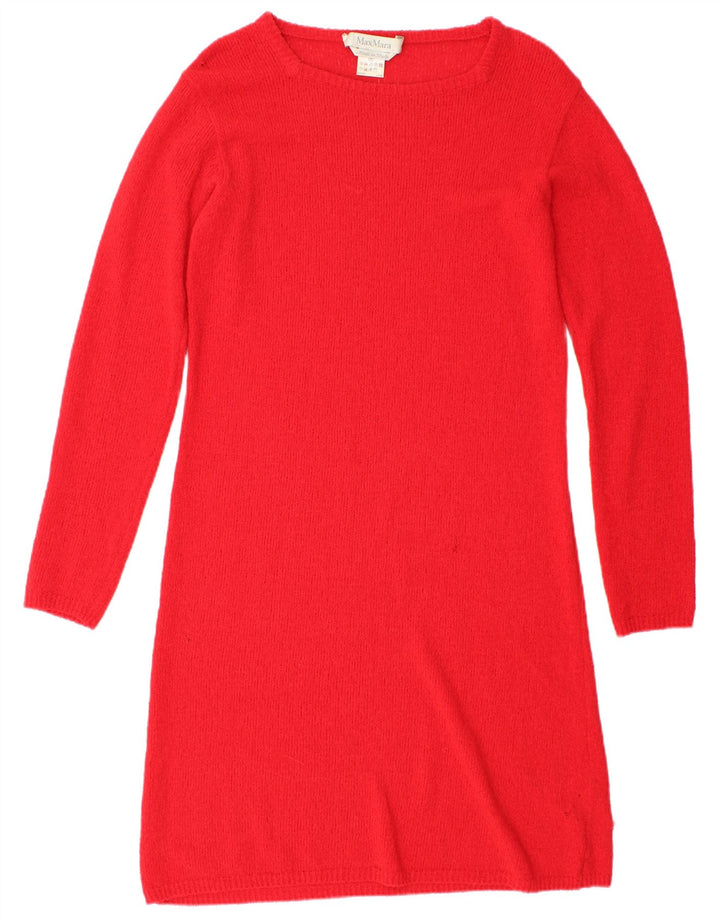 Max Mara Vestido tipo jersey de manga larga para mujer Reino Unido 42 Rojo mediano
