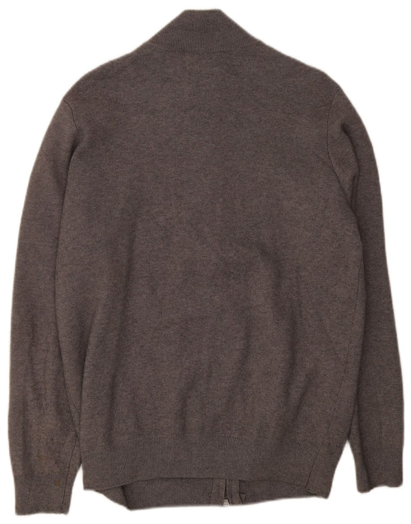 Massimo Dutti Mens Cardigan Sweater Large Grey