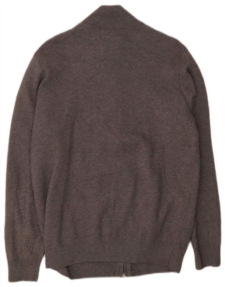 Massimo Dutti Cárdigan Hombre Gris Grande