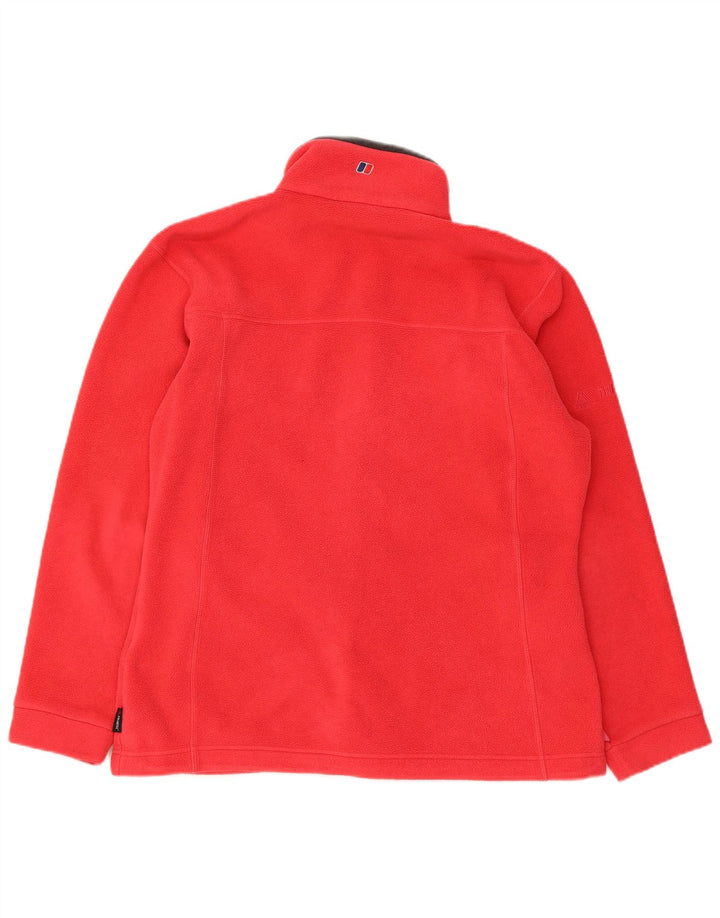 Berghaus Chaqueta polar para mujer UK 44 Grande Poliéster rojo