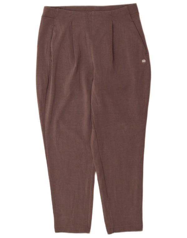 Superdry Pantalones Cortos Tapered Para Mujer UK 44 Large W34 L27 Gris Modal