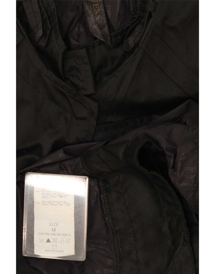 Guess Chaqueta Bomber Mujer UK 12 Mediana Poliamida Negra