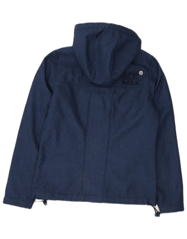 SUPERDRY Chaqueta cortavientos con capucha para hombre Windcheater UK 36 Small Blue