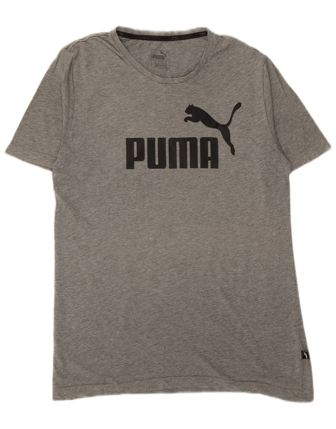 PUMA Camiseta gráfica para hombre Top gris medio
