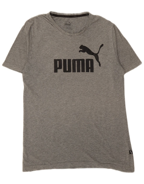 PUMA Camiseta gráfica para hombre Top gris medio