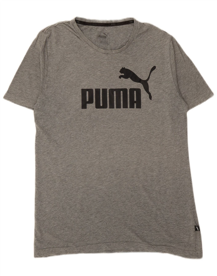 PUMA Camiseta gráfica para hombre Top gris medio