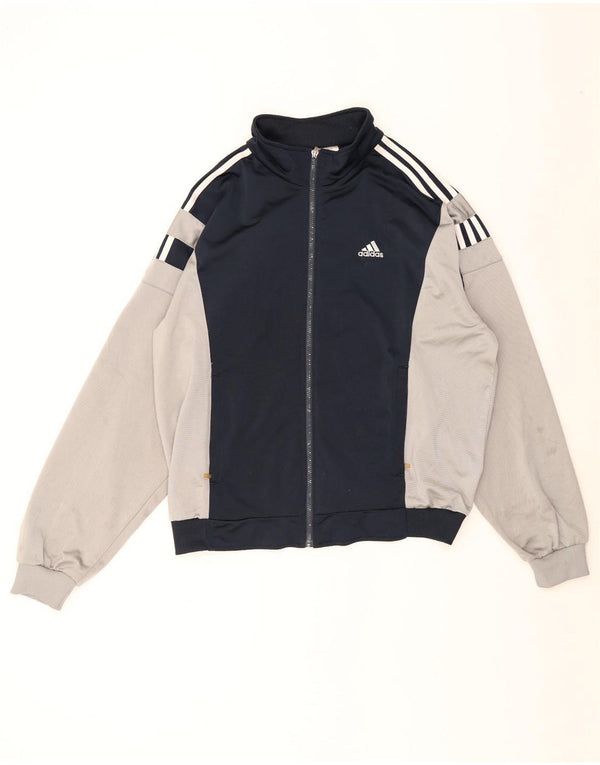 Adidas - Chaqueta de chándal para hombre, talla 44/46, color azul marino