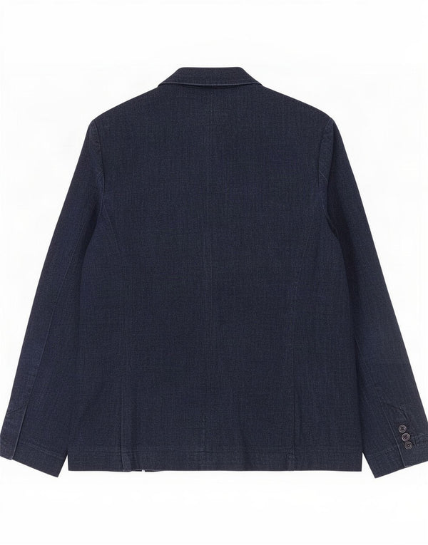 Marks & Spencer Chaqueta tipo blazer con 1 botón para mujer, talla 44, talla mediana, azul marino