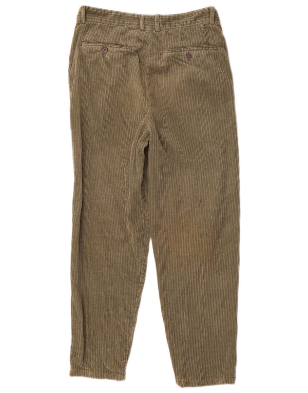 Zara Mens Pegged Pana Pantalones EU 36 XS W29 L26 Algodón Verde
