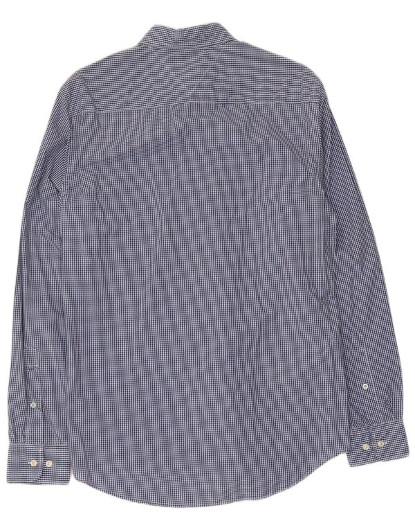 Tommy Hilfiger Camisa ajustada New York Fit de algodón a cuadros en azul pequeño para hombre