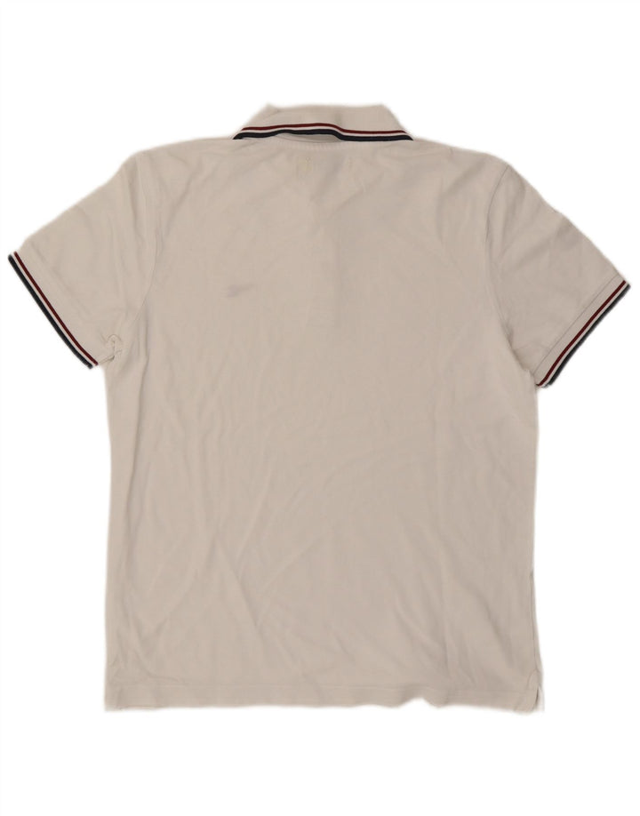 Diadora Polo Hombre Pequeño Blanco