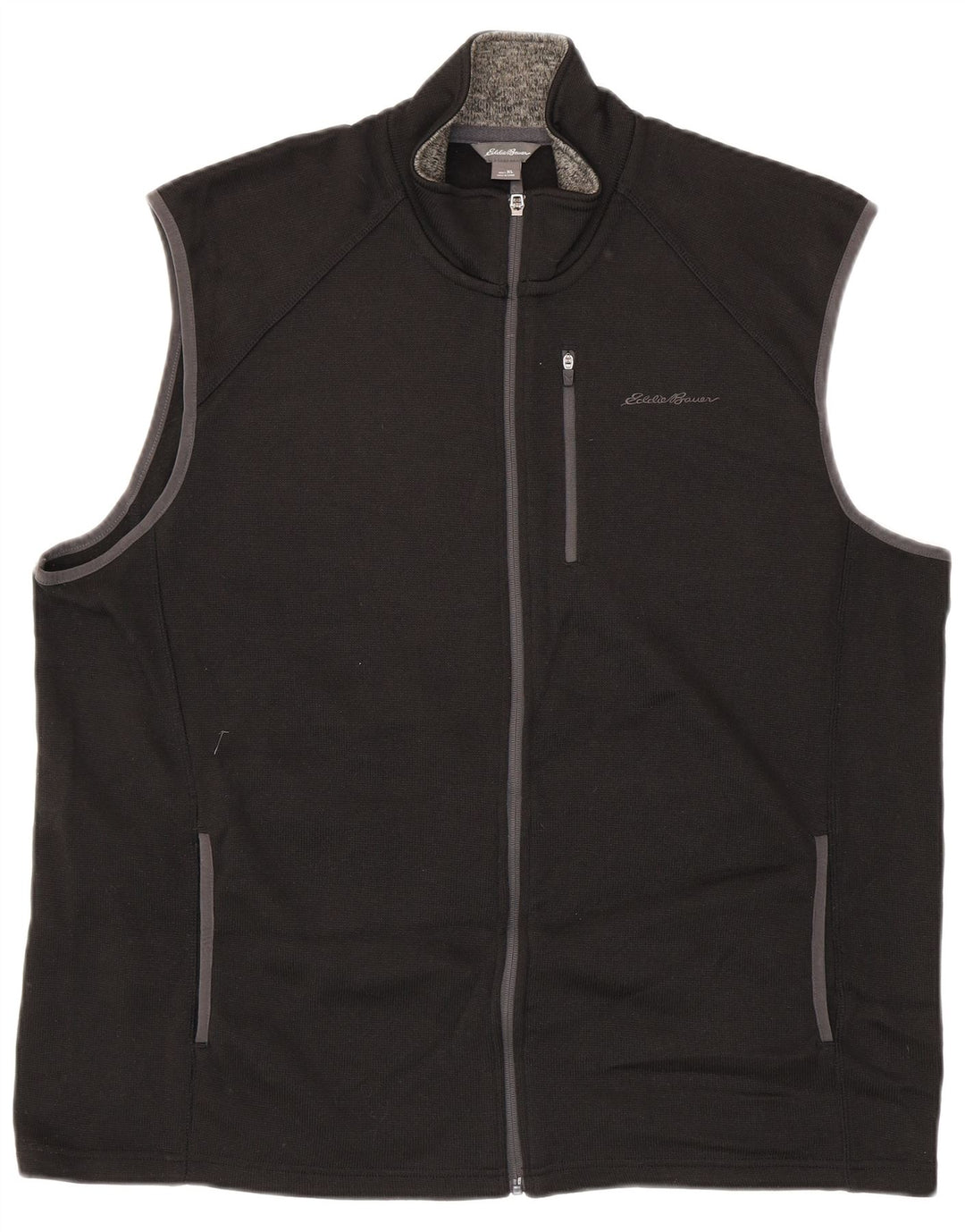 EDDIE BAUER Chaqueta de chándal sin mangas para hombre XL Poliéster negro