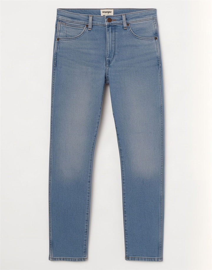 Vaqueros Wrangler Hombre Larston Slim W28 L32 Algodón Azul