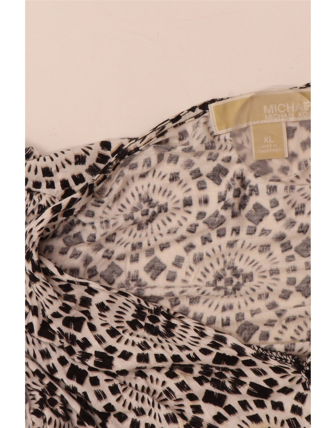 MICHAEL KORS Vestido acampanado sin mangas para mujer UK 40 XL Rayón floral negro