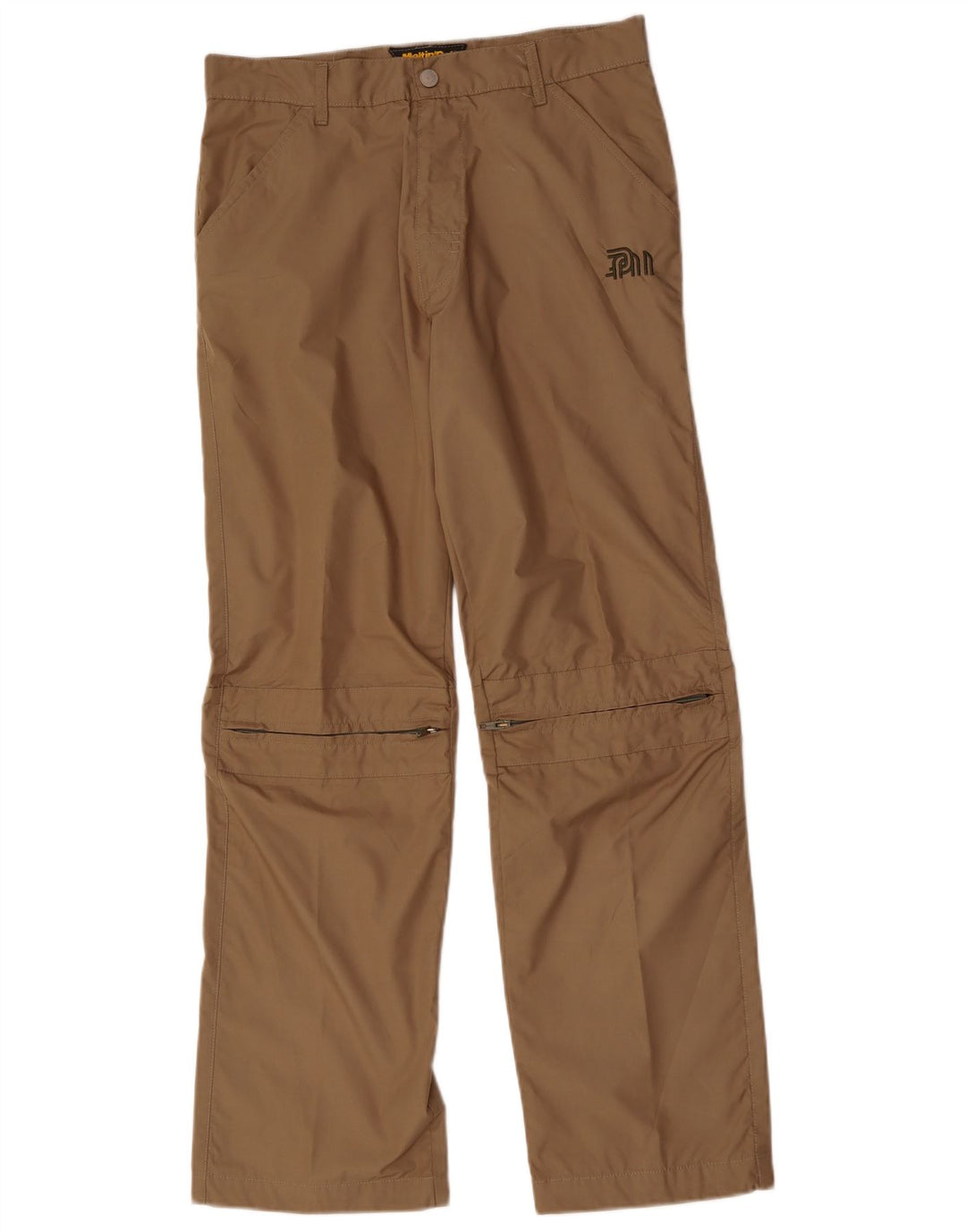 Meltin' Pot Pantalones de senderismo rectos para hombre W33 L32 Poliéster beige