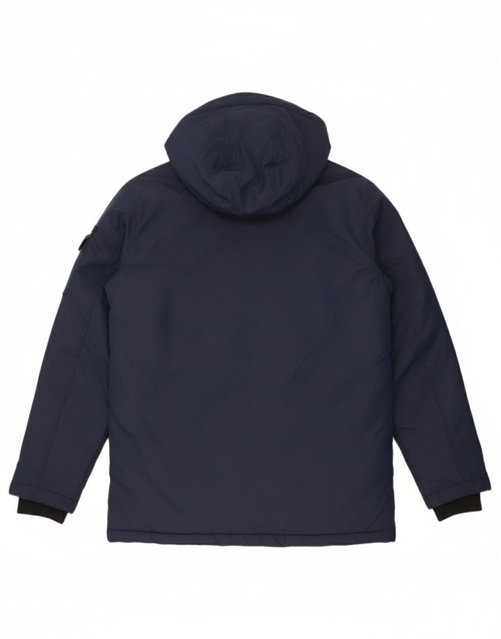 JACK & JONES Boys Hooded Windbreaker Jacket 13-14 Years Navy Blue