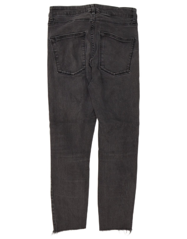 Zara Vaqueros pitillo ajustados para mujer EU 38 Small W28 L24 Algodón gris