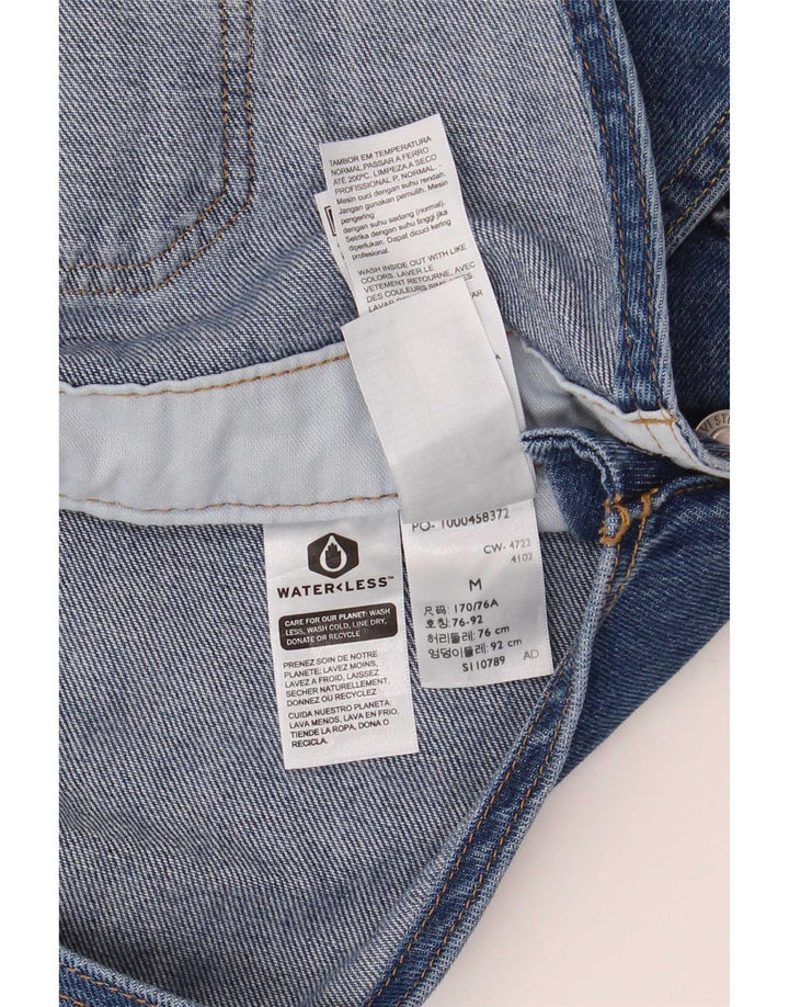 Levi's Mens Cargo Peto Jeans Medio W36 L30 Algodón Azul