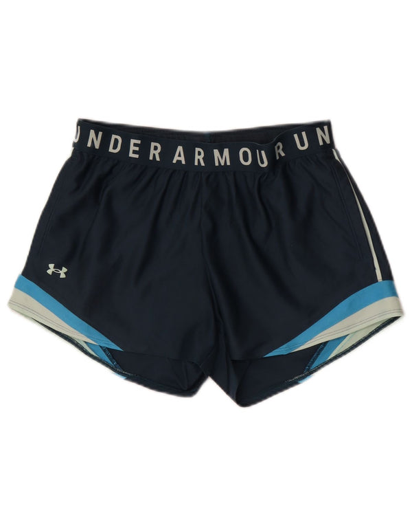 Under Armour Pantalones cortos deportivos Heat Gear para mujer UK 10 Small Azul marino