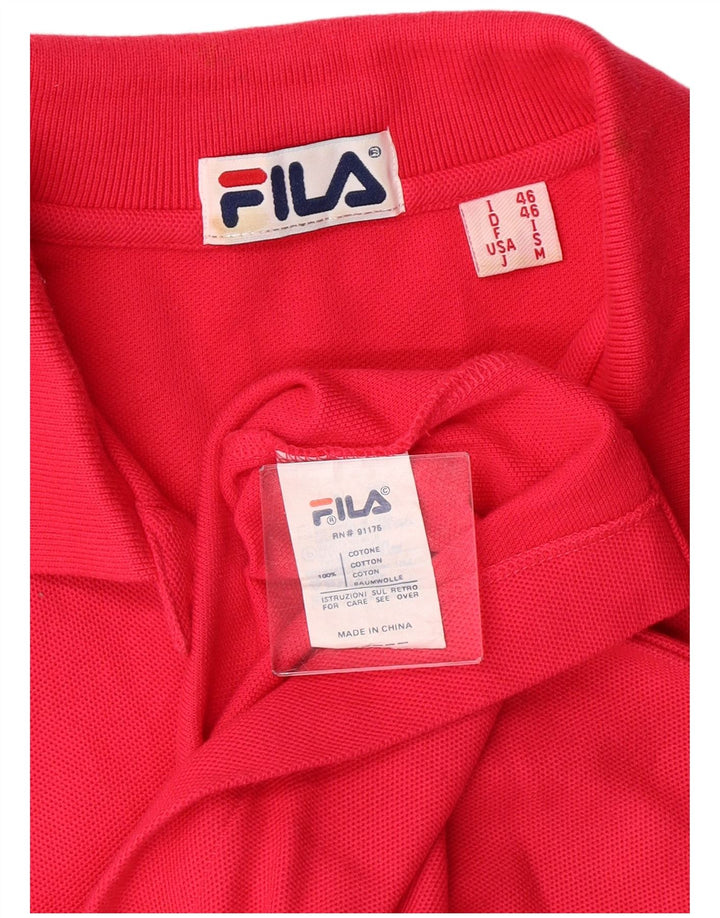 Fila Polo Hombre IT 46 Pequeño Algodón Rosa
