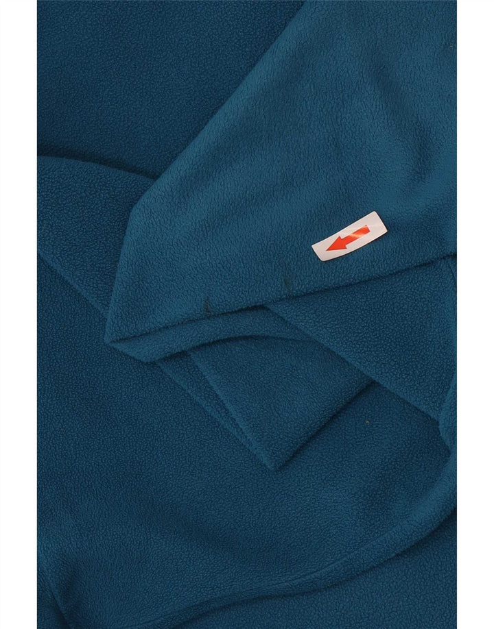 Jack Wolfskin Jersey de forro polar con cuello y cremallera para hombre UK 36/38 Poliéster azul medio