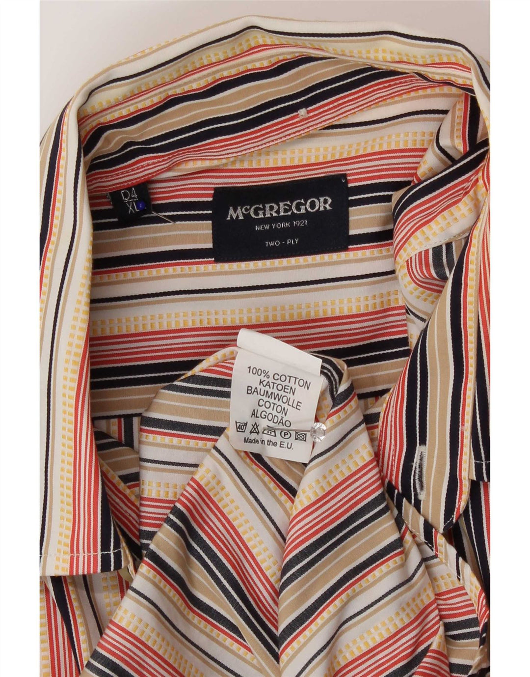 MC Gregor Camisa Hombre XL Algodón Rayas Multicolor