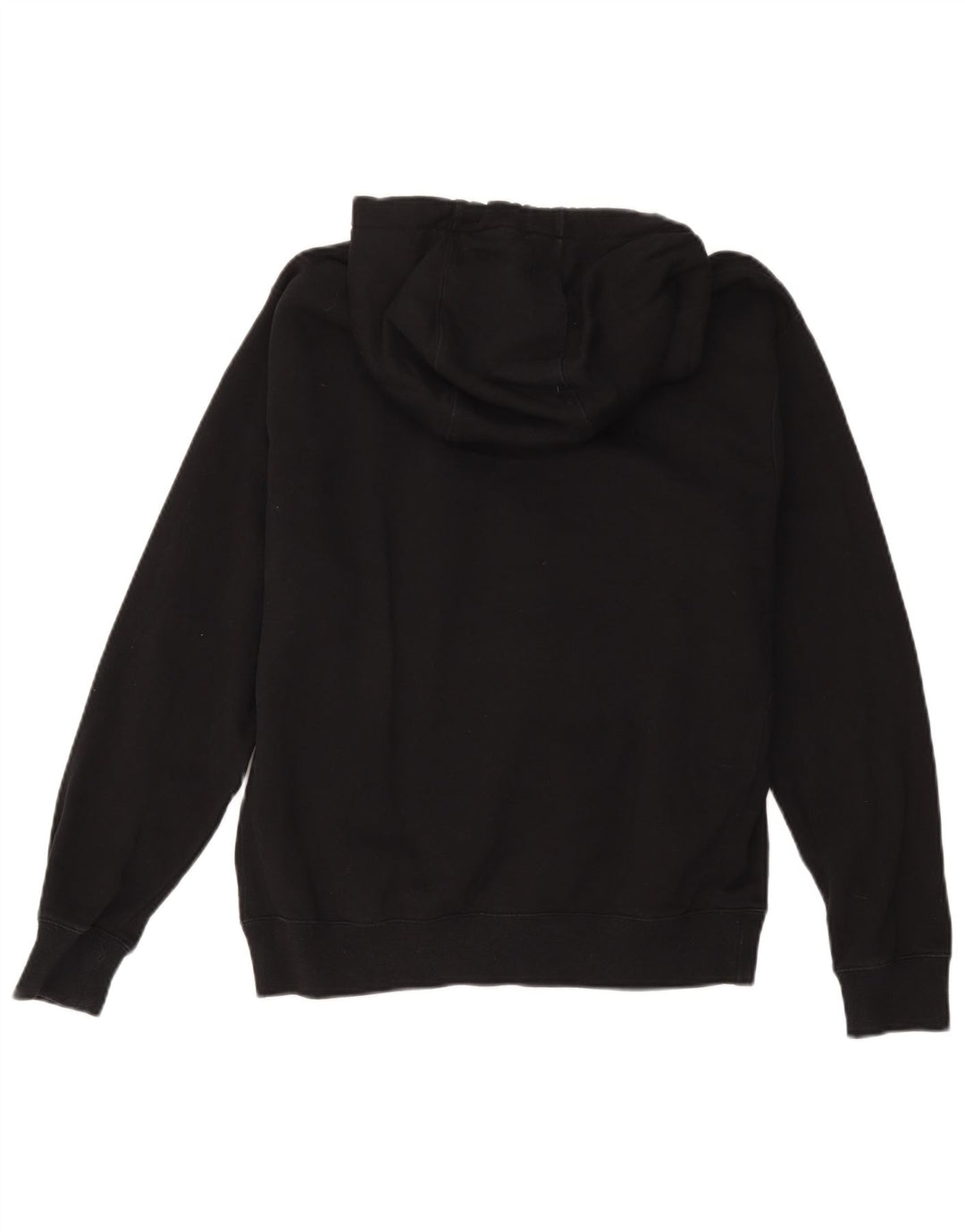 Nike Sudadera con capucha gráfica para hombre, jersey de algodón negro mediano