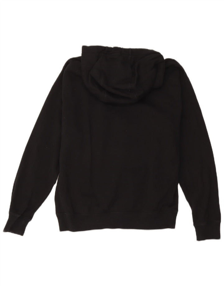 Nike Sudadera con capucha gráfica para hombre, jersey de algodón negro mediano