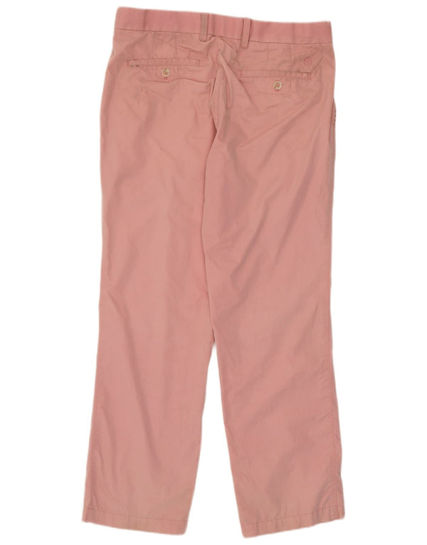 Marks & Spencer Pantalón chino recto azul Harbor para hombre W34 L29 Rosa