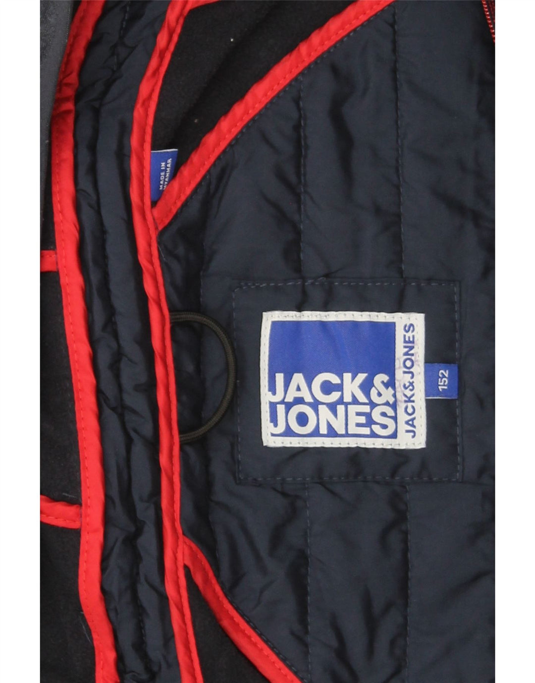 Jack & Jones Chaqueta bomber con capucha para niño 9-10 años Azul marino Colorblock