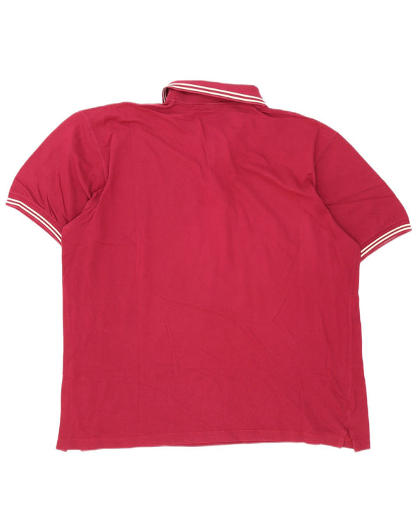 Sergio Tacchini Polo Hombre 2XL Borgoña Rayas