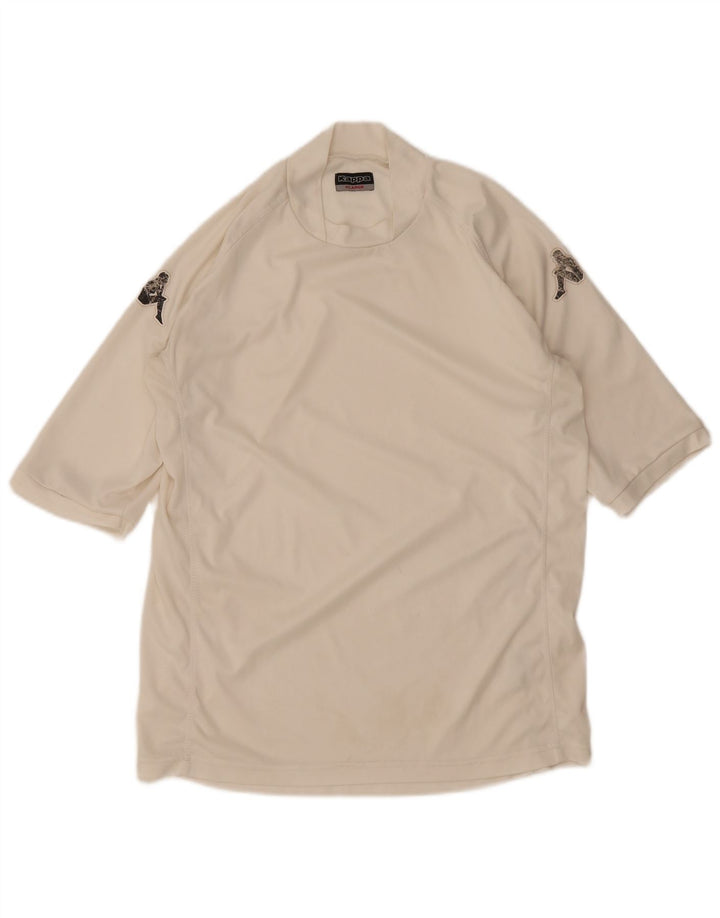 Kappa Hombre Camiseta Gráfica Top XL Blanco