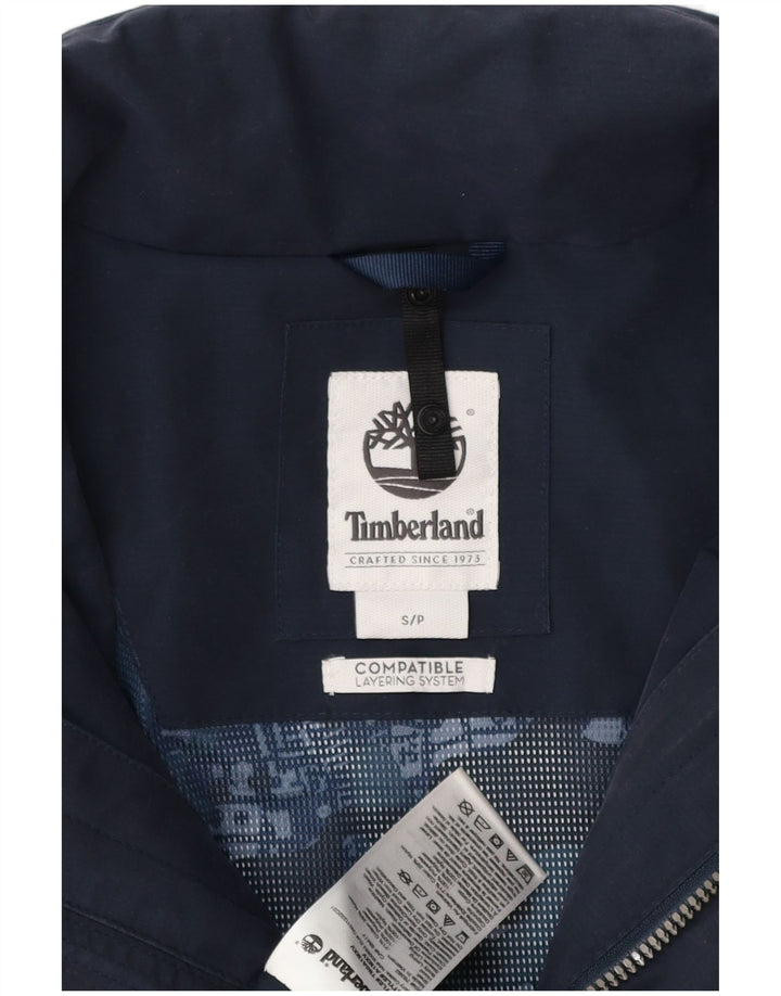 TIMBERLAND Mens Utility Jacket UK 36 Small Navy Blue Polyester