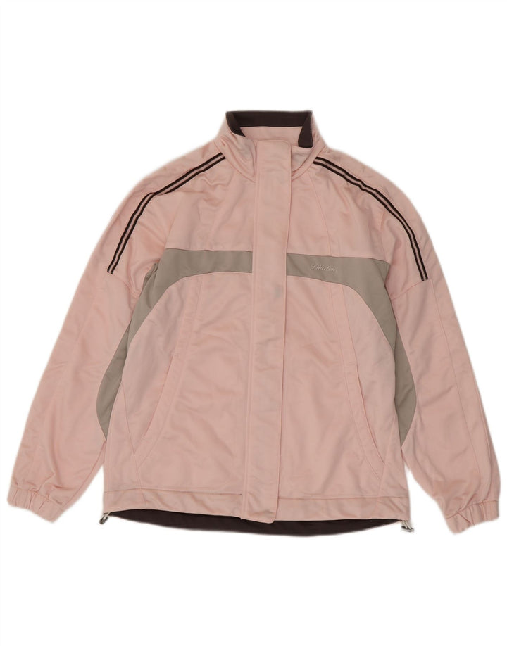 Diadora Mujer Chándal Top Jacket IT 42 Poliéster Colorblock Rosa Medio