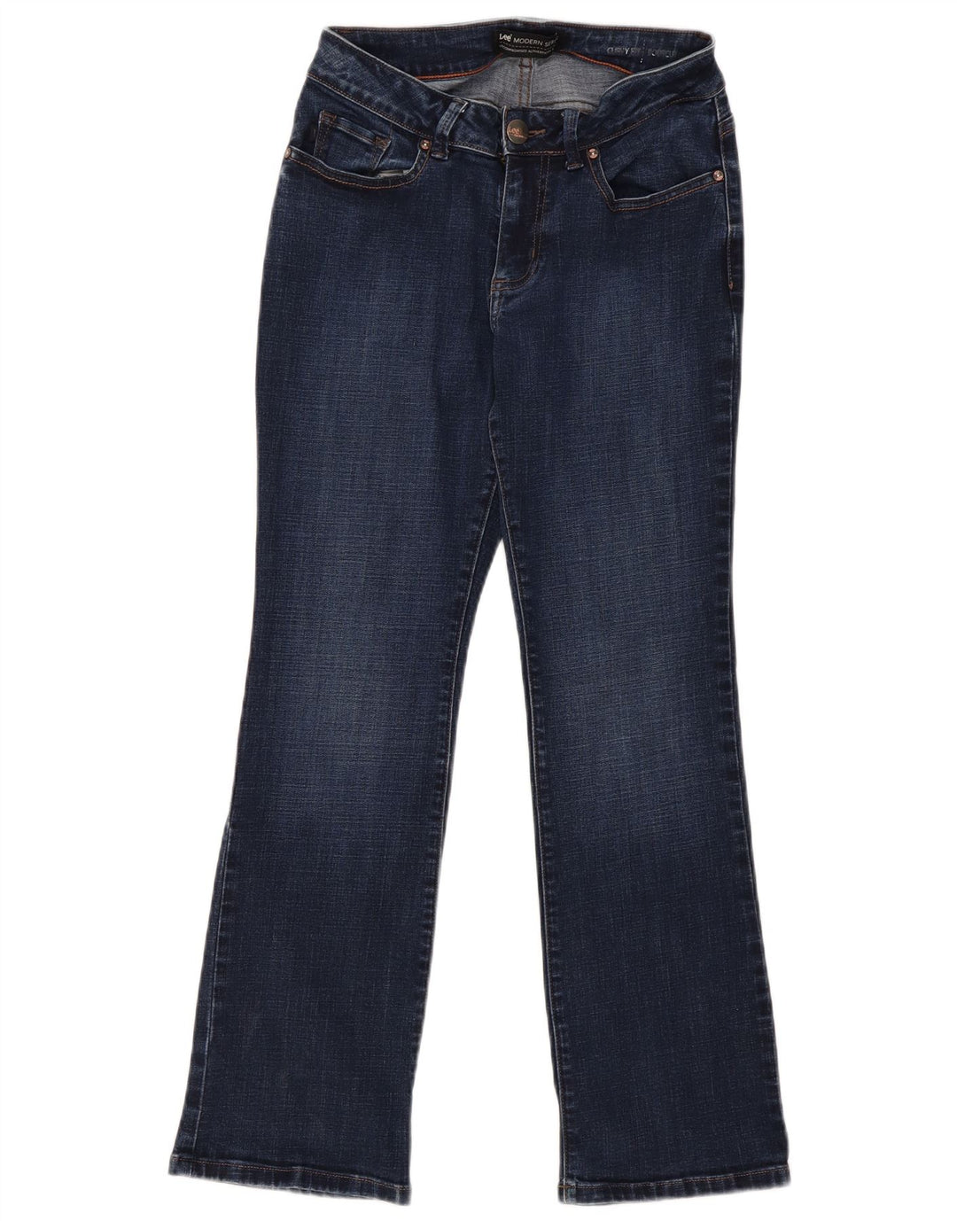 Lee - Vaqueros con corte de bota para mujer, ajuste curvado, talle moderno, talla 6, mediana, W28, L29, color azul