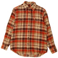 Camisa de Franela para Hombre Timberland Talla Media Beige a Cuadros Algodón